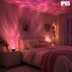 Veilleuse projecteur vagues d'eau, dôme noir pour salon et chambre