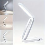 Lampe de bureau LED pliable sans fil, panneau tactile à 3 teintes