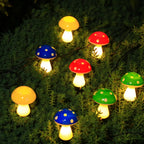 Guirlande solaire de champignons bleus à planter, 8 modes