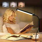 Lampe à pince 96 LED à col métallique de 40 cm, câble de 145 cm
