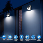 Applique solaire à détecteur de mouvement 70 LED blanches, IP65