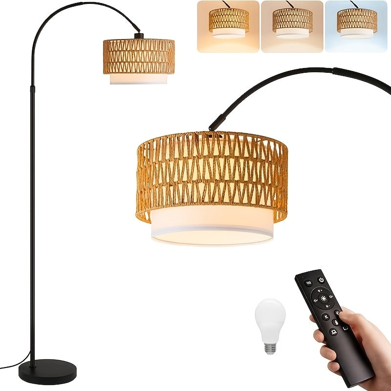 Un lampadaire de lecture bohème pour salon et chambre