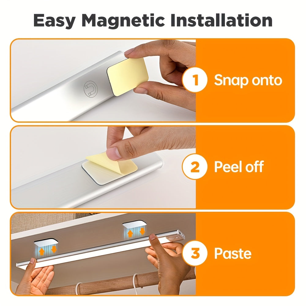 Réglette LED rechargeable à interrupteur à glissière, 20 à 40 cm