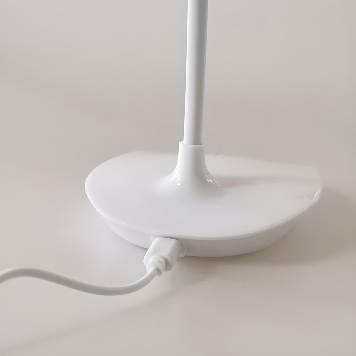 Lampe de bureau LED tactile à col flexible blanc, 14 LED à 5000 K
