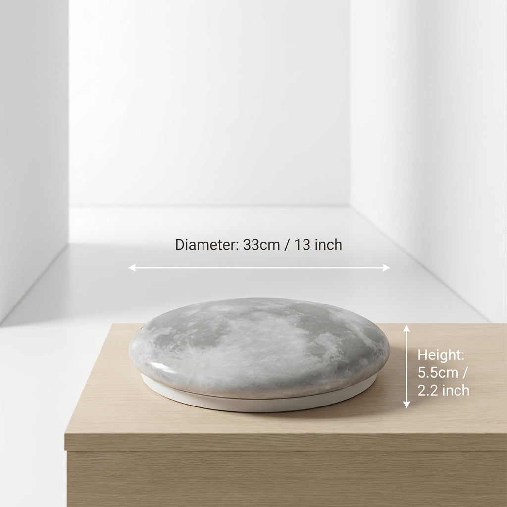 Plafonnier LED pleine lune Ø 33 cm, trois teintes à l'interrupteur