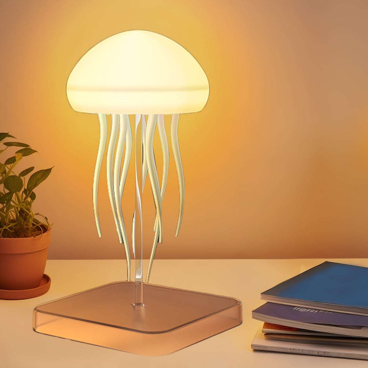 Lampe méduse lumineuse à dégradé de couleurs