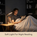 Lampe de bureau pliable sans fil avec horloge, tactile, 1800 mAh