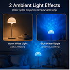 Lampe de table sans fil projecteur à effet d'ondulation d'eau